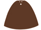 Large Figure Cape, 3 Holes in Reddish Brown