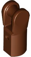 Bar Holder with Hole and Bar Handle in Reddish Brown