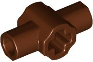 Large Figure Weapon Lightsaber Hilt with Axle Hole and Two Bar Holders in Reddish Brown