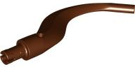 Plant / Animal Body Part, Tree / Branch / Tail / Appendage Bladed with Pin in Reddish Brown