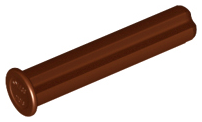 Technic Axle 3 with Stop in Reddish Brown