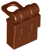 Minifig Neckwear Backpack Non-Opening in Reddish Brown