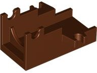 Launcher Base, Weapon Cannon Base 2 x 4 in Reddish Brown