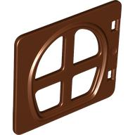 Duplo Door / Window in Reddish Brown