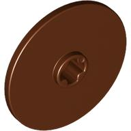 Technic Disc 3 x 3 in Reddish Brown