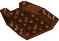 Brick Wedged, Sloped Inverted 6 x 6 x 1 Triple in Reddish Brown