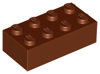 Brick 2 x 4 in Reddish Brown
