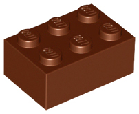 Brick 2 x 3 in Reddish Brown