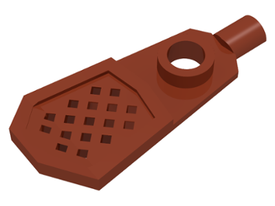 Minifig Footwear Snowshoe [Long Front End] in Reddish Brown