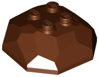 Rock Boulder 4 x 4, Top in Reddish Brown