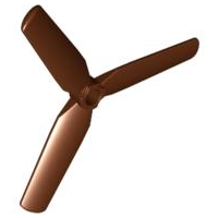 Propeller 3 Blade 9 Diameter in Reddish Brown