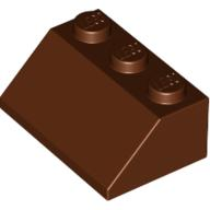 Brick Sloped 45° 2 x 3 in Reddish Brown