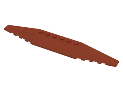 Brick Wedged, Sloped 2 x 16 Triple in Reddish Brown