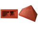 Brick Sloped 45° 2 x 1 Triple with Ovoid Bottom Pin in Reddish Brown