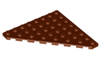 Wedge Plate 8 x 8 Cut Corner in Reddish Brown
