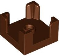 Panel 2 x 2 x 1 Corner Posts with Centre Stud in Reddish Brown