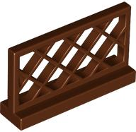 Fence Lattice 1 x 4 x 2 in Reddish Brown