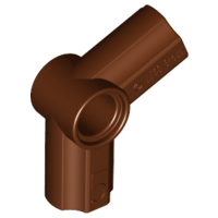 Technic Axle and Pin Connector Angled #5 - 112.5° in Reddish Brown