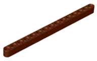 Technic Beam 1 x 15 Thick in Reddish Brown