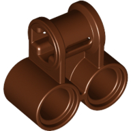 Technic Axle and Pin Connector Perpendicular Double in Reddish Brown