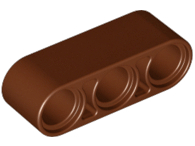 Technic Beam 1 x 3 Thick in Reddish Brown