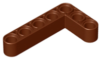 Technic Beam 3 x 5 L-Shape Thick in Reddish Brown