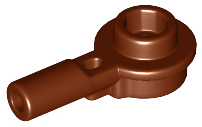 Plate Special Round 1 x 1 with Hollow Stud and Horizontal Bar 1L in Reddish Brown