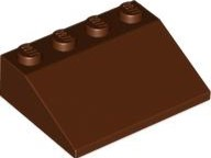 Brick Sloped 33° 3 x 4 in Reddish Brown