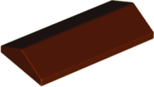 Brick Sloped 33° 2 x 4 Double in Reddish Brown