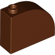 Brick Curved 1 x 3 x 2 in Reddish Brown