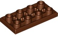 Tile Special 2 x 4 Inverted in Reddish Brown