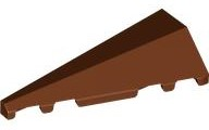 Brick Wedged, Sloped 2 x 5 Left in Reddish Brown