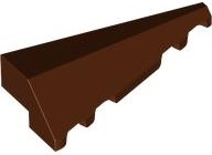 Brick Wedged, Sloped 2 x 5 Right in Reddish Brown