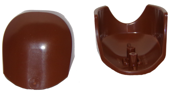 Large Figure Shoulder Cover, Armour in Reddish Brown