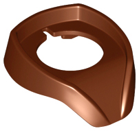 Large Figure Neck Cover in Reddish Brown