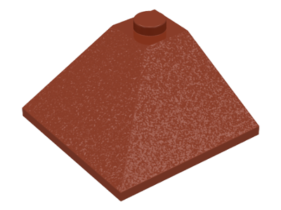 Brick Sloped 33° 3 x 3 Double Convex in Reddish Brown