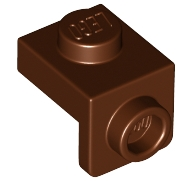 Bracket 1 x 1 - 1 x 1 in Reddish Brown