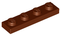 Plate 1 x 4 in Reddish Brown