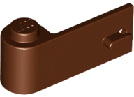 Door 1 x 3 x 1 Left in Reddish Brown