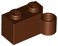 Hinge Brick 1 x 4 [Lower] in Reddish Brown