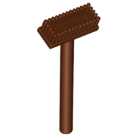 Equipment Brush / Push Broom in Reddish Brown