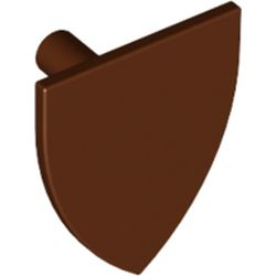 Shield Triangular in Reddish Brown