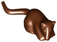 Animal, Rodent, Rat / Mouse [Plain] in Reddish Brown