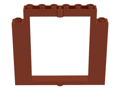 Door Frame 2 x 8 x 6 Swivel without Bottom Notches in Reddish Brown