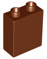 Duplo Brick 1 x 2 x 2 in Reddish Brown