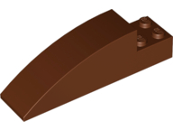 Brick Curved 8 x 2 x 2 in Reddish Brown