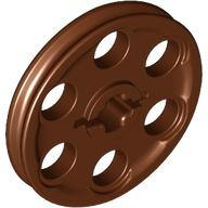 Technic Wedge Belt Wheel [aka Pulley] in Reddish Brown