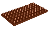 Duplo Plate 6 x 12 in Reddish Brown