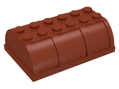Trunk / Chest Lid 4 x 6 x 1 2/3 in Reddish Brown