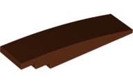 Brick Curved 8 x 2 No Studs in Reddish Brown